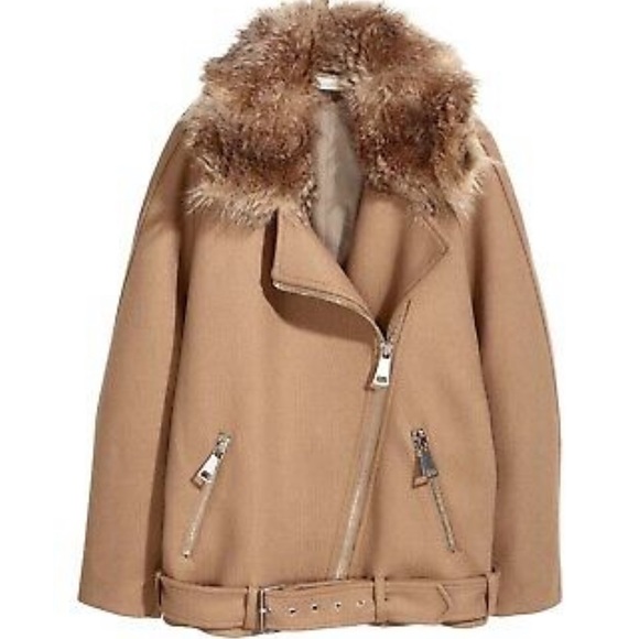 H&M LONG BIKER JACKET - Picture 2 of 8